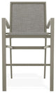 Kendall Sling Bar Height Stackable Outdoor Stool, Burke/Storm