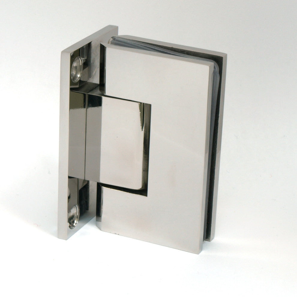 Frameless Tub Shower Door 60"x30" Low Iron, Polished Stainless Steel, Round Corn