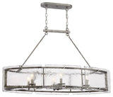 Fortress 6-Light Island Light, Mottled Silver