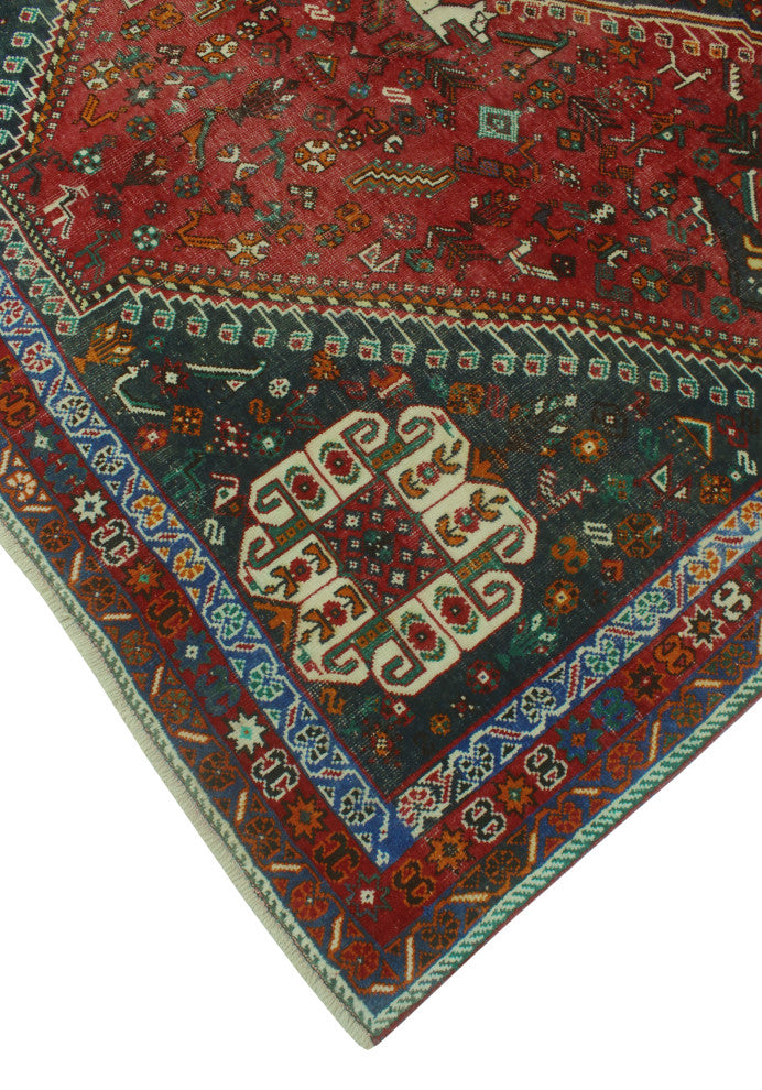Fine Vintage Distressed M 06 Red Rug