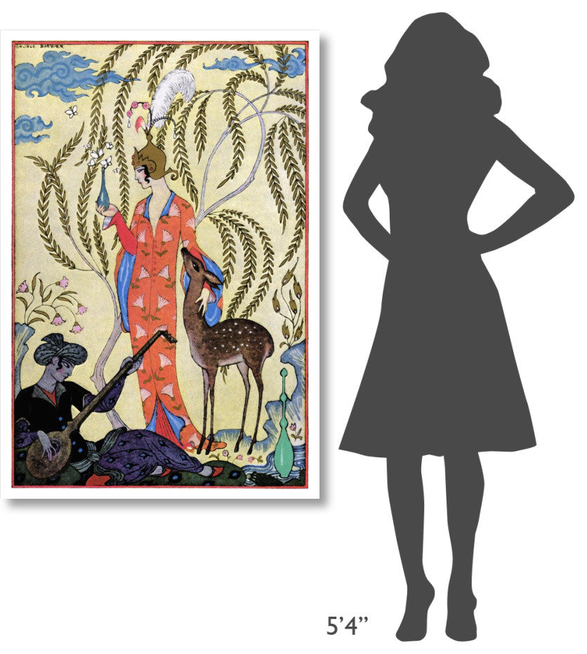 "Persia" Digital Paper Print by Georges Barbier, 34"x50"