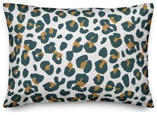 White Leopard 20x14 Spun Poly Pillow