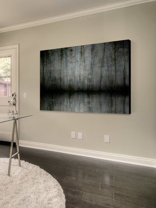"Wispy Trees" UV Ink Print on Brushed  Aluminum, 36"x24"