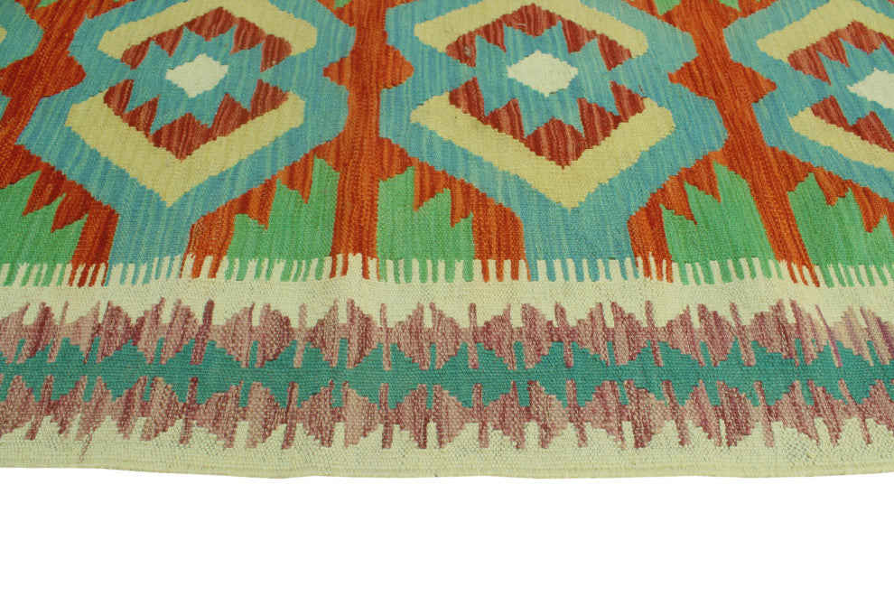 Sangat Kilim Jawid Red/Ivory Runner, 2'8x8'1