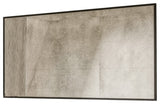 Eviva Black 60" x 30" Rectangular Black Metal Framed Mirror