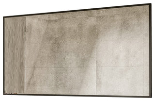 Eviva Black 60" x 30" Rectangular Black Metal Framed Mirror