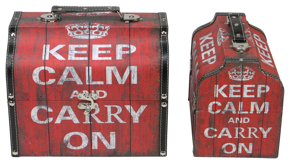 Keep Calm and Carry On Decorative Storage Boxes