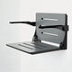 Seachrome Silhouette Comfort Shower Seats with Arms, Gray Seat, Matte Black Frame