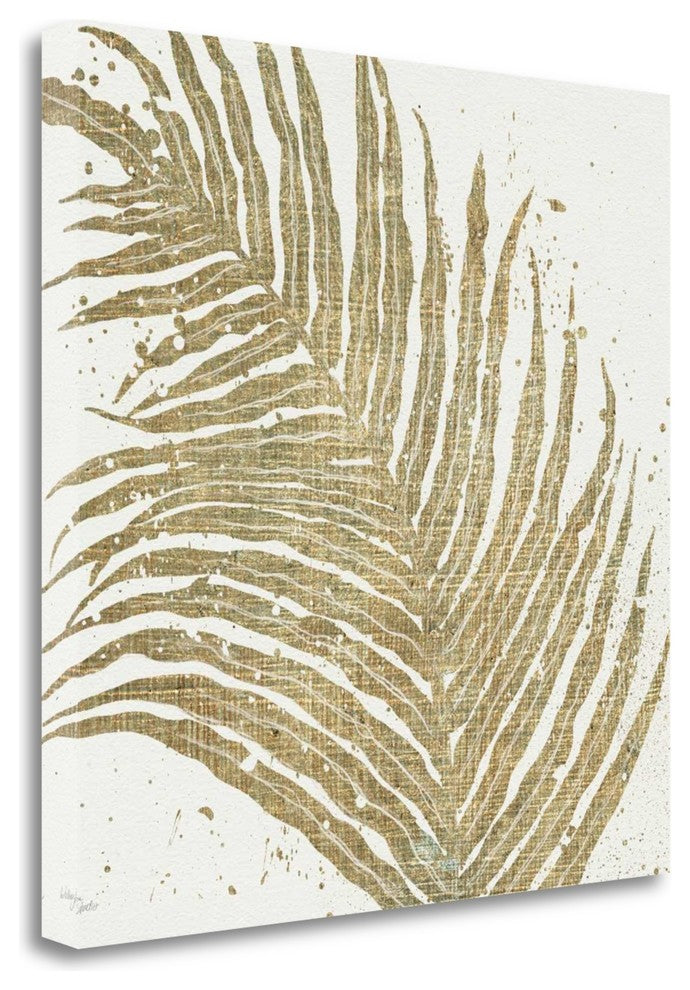 "Gold Leaves I" By Wellington Studio, Giclee Print on Gallery Wrap Canvas