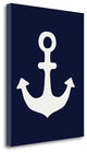 "White Anchor On Blue" By Tara Moss, Giclee Print on Gallery Wrap Canvas