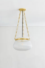 Granby 13" Wide Aged Brass Pendant