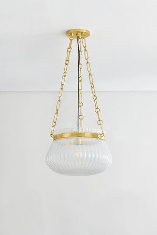 Granby 13" Wide Aged Brass Pendant