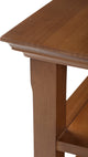 Acadian Solid Wood 19 Inch Wide Square End Table In Light Golden Brown