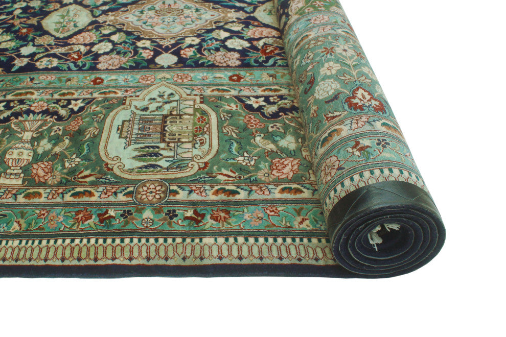 Heirloom Behroz Blue/Green Rug, 9'0x11'9