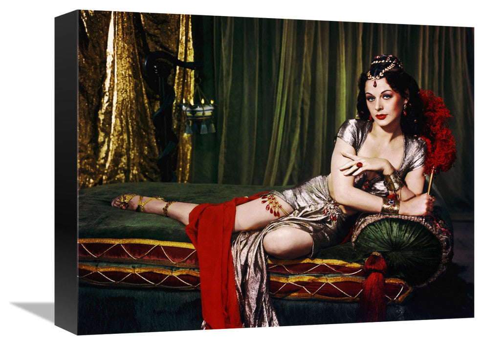 "Hedy Lamarr" Stretched Canvas Giclee by Hollywood Photo Archive, 16"x13"