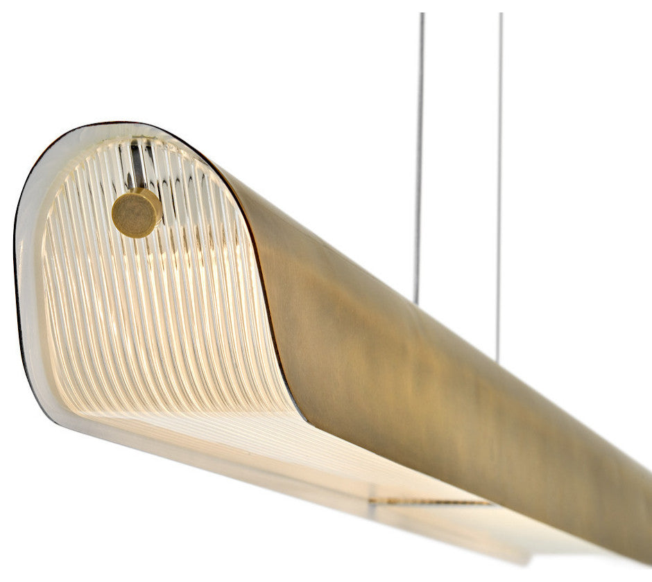 Fredrick Ramond Arco Medium Linear, Heritage Brass