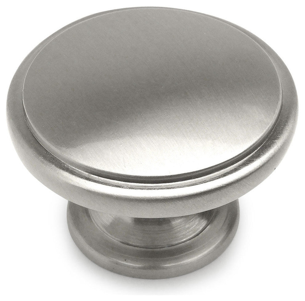 Cosmas 4306SN Satin Nickel Cabinet Oversized Round Knob, Set of 5