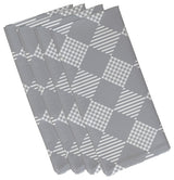 Decorative Holiday Napkin, Set of 4, Gray