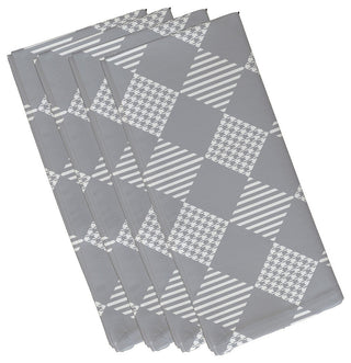 Decorative Holiday Napkin, Set of 4, Gray