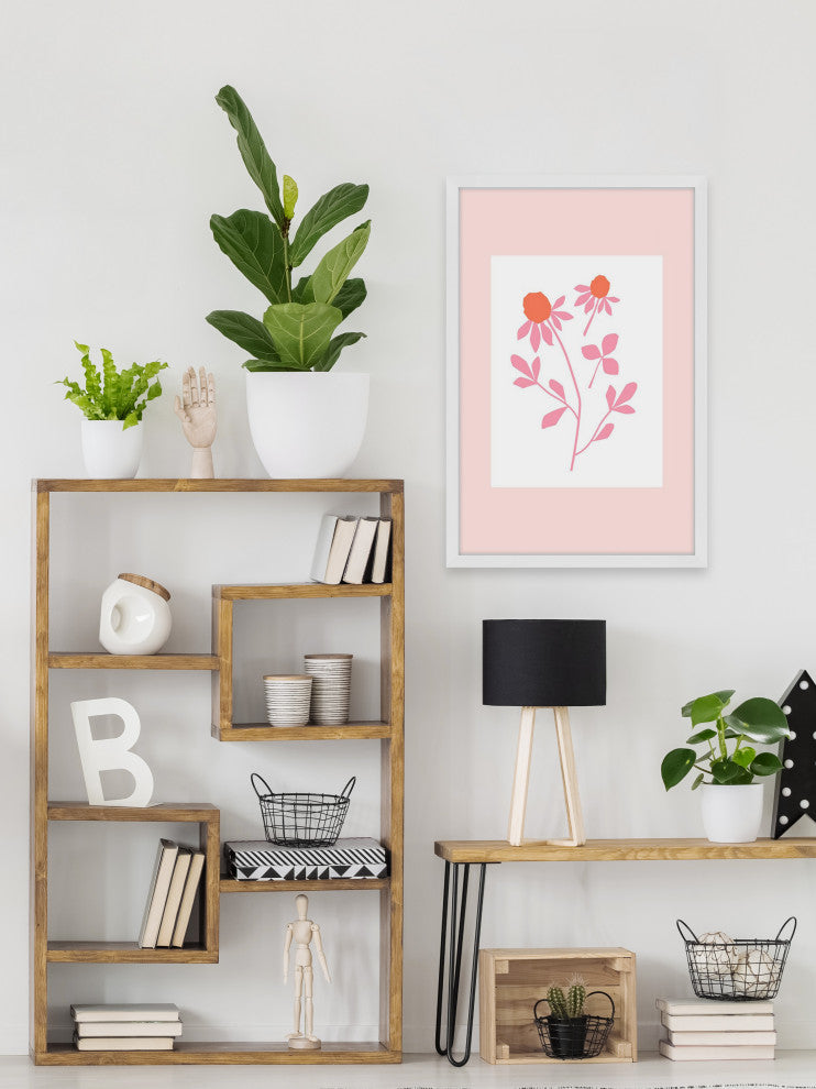 "Touch the Leaf" Framed Painting Print, 30x45