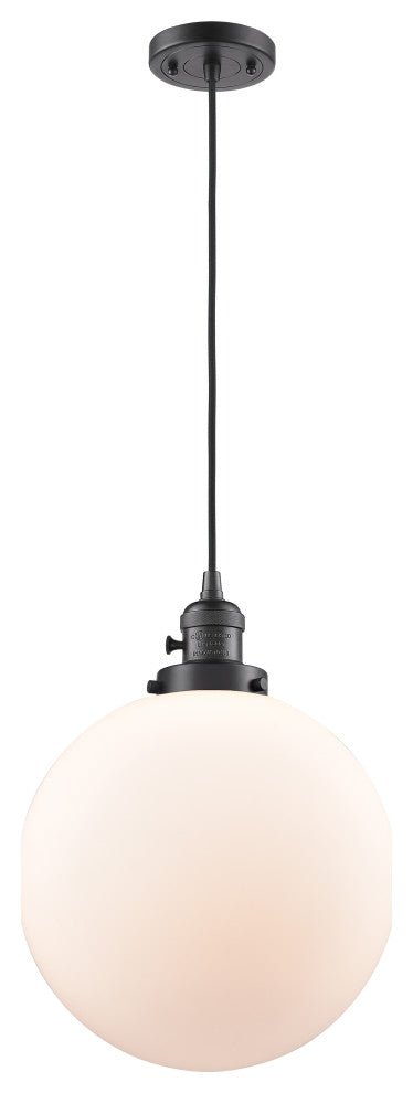INNOVATIONS 201CSW-OB-G201-12-LED 1-Light Mini Pendant Oil Rubbed Bronze