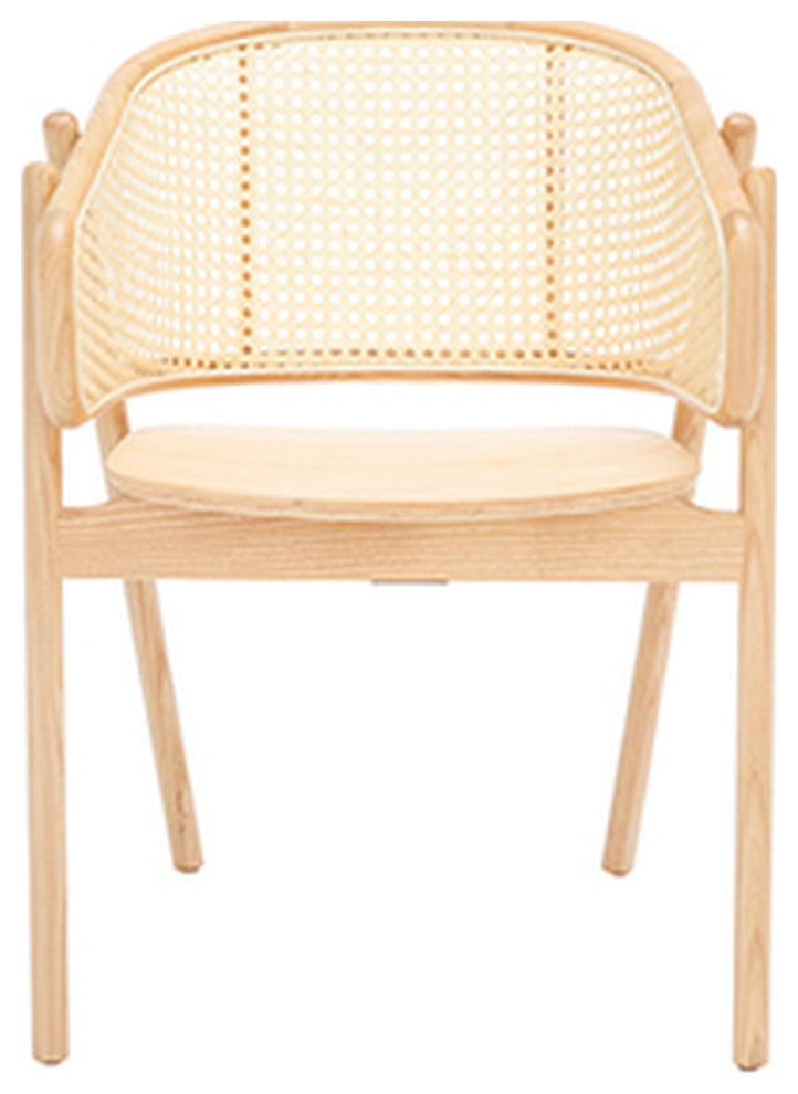 Safavieh Couture Emmy Rattan Back Dining Chair, Natural