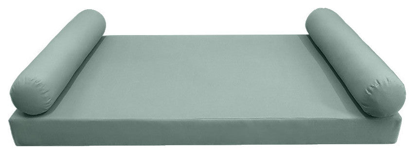 Style5 Twin Knife Edge Outdoor Mattress Bolster Slip Cover COMPLETE SET AD002