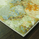 8??X 11??Modern Abstract Gold And Beige Indoor Area Rug