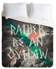 Deny Designs Wesley Bird Rather Be An Outlaw Duvet Cover - Lightweight