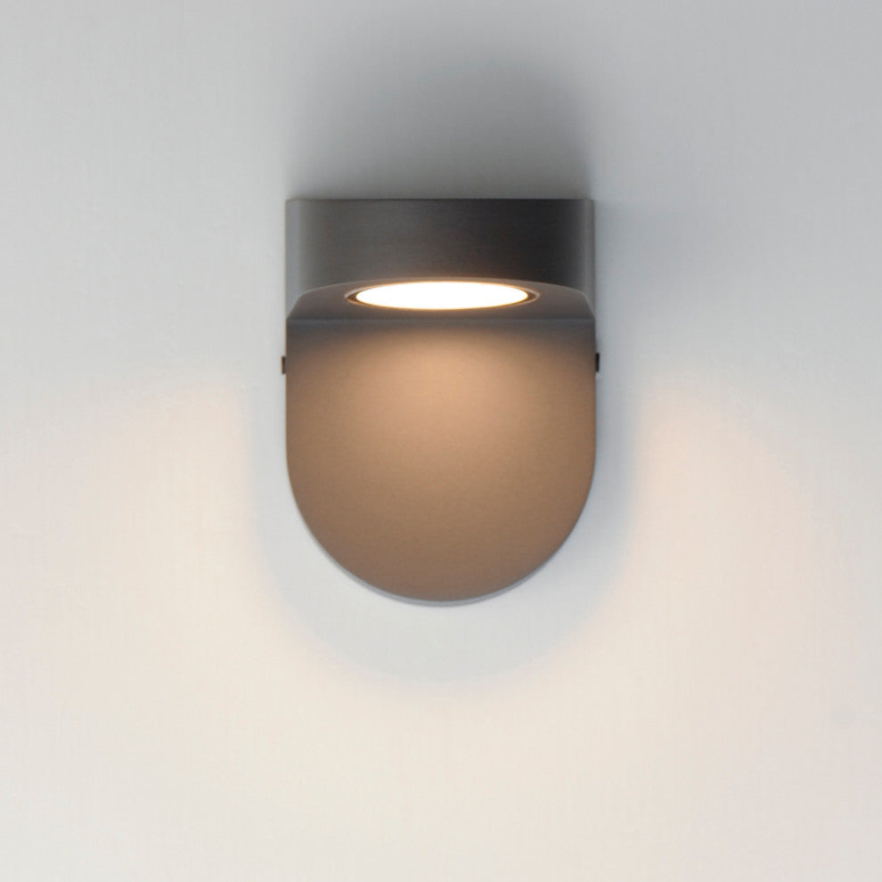 Maxim 86198 Ledge 6" Tall Outdoor Wall Sconce - Black