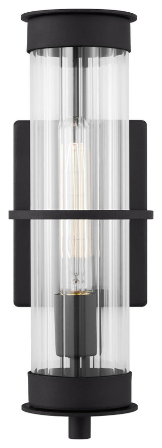 Alcona Medium One Light Outdoor Wall Lantern, Black