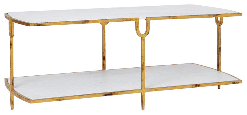 Curve Cocktail Table, Gold