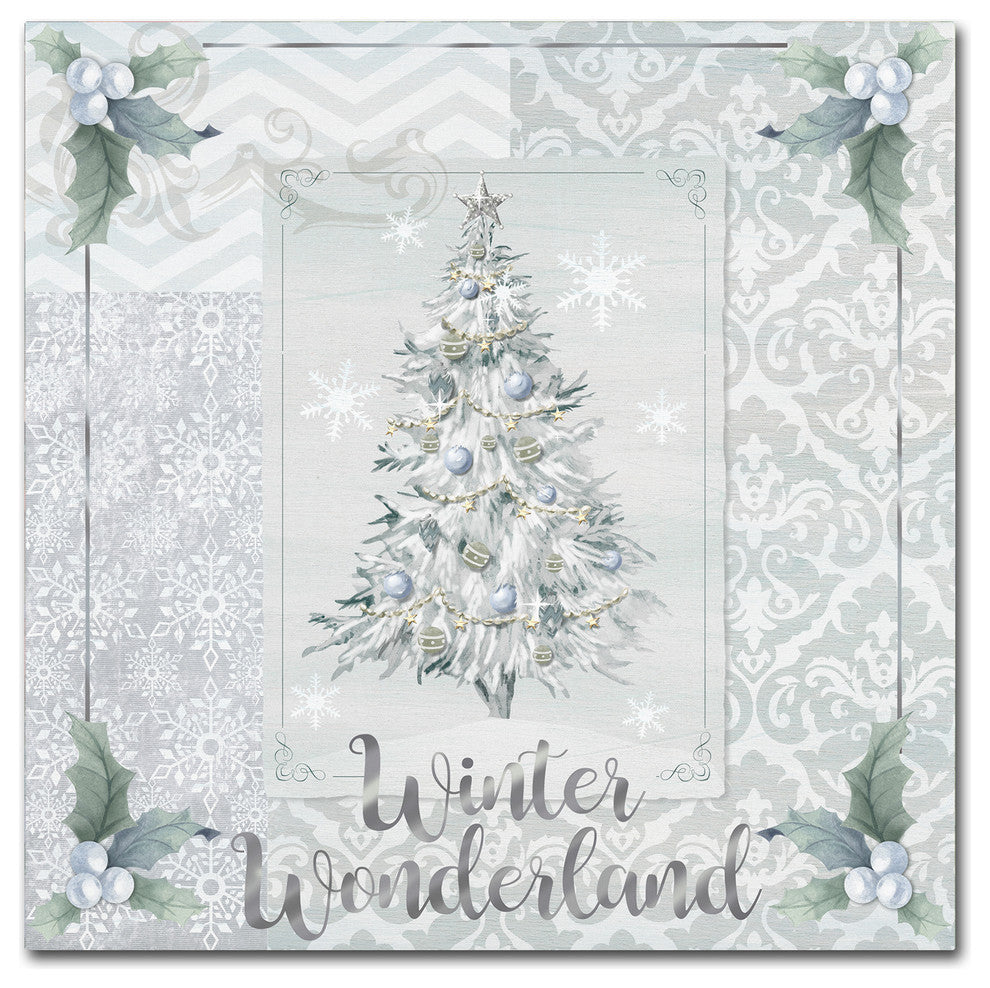 Fiona Stokes-Gilbert 'White Xmas' Canvas Art, 35 x 35