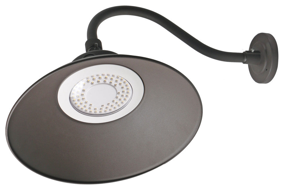 LED Gooseneck - 30 Watt/40 Watt/50 Watt - CCT Selectable 3K/4K/5K - Bronze - 120