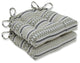 Pillow Perfect Indoor Zig Zag Avocado Green Reversible Chair Pad, Set of 2