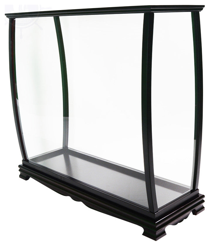 Display Case For Tall Ship Medium Wooden Display Case for Model Ships