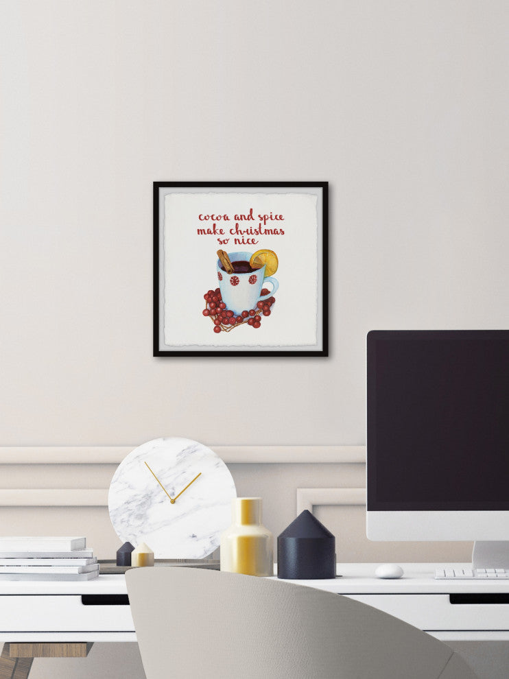 "Christmas Is Nice" Framed Painting Print, 32x32