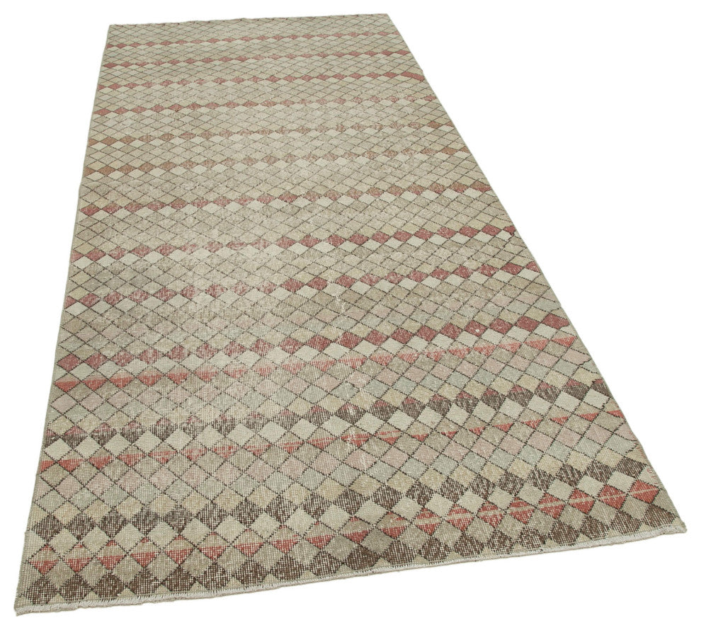 Rug N Carpet - Handmade Turkish 4' 1'' x 9' 2'' Antique Area Rug