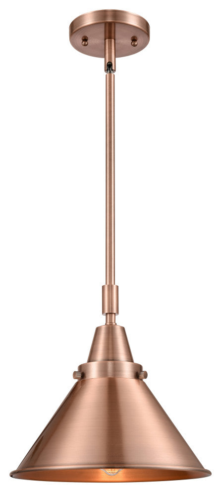 Innovations 447-1S-AC-M10-AC Briarcliff 1 Light Mini Pendant, Antique Copper