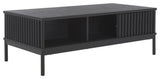 Safavieh Lylia 2 Door Coffee Table, Black/Black
