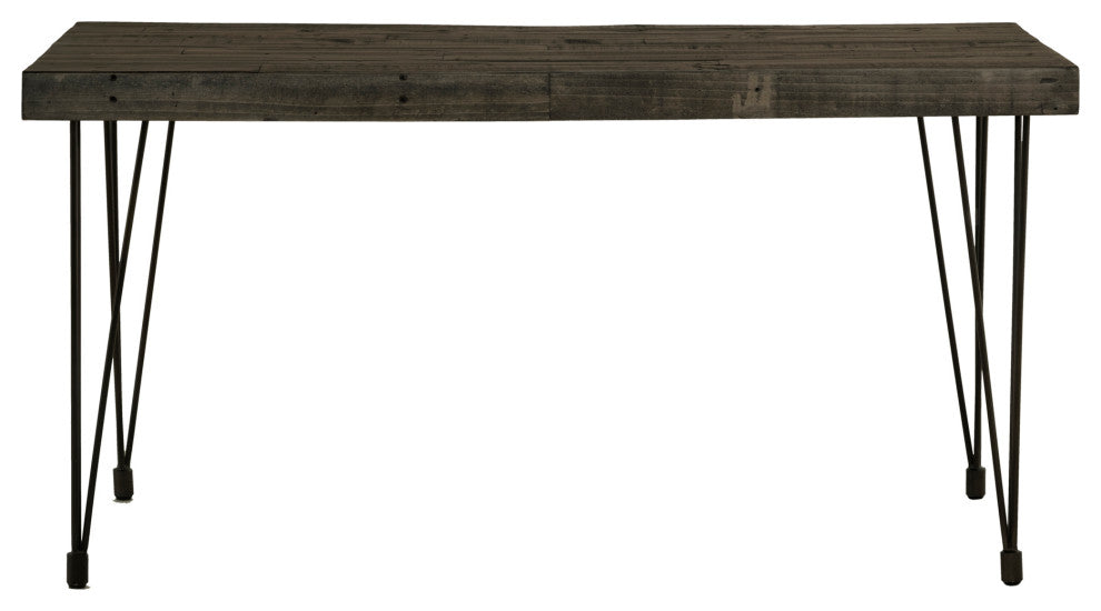First of A Kind Boneta Dining Table Small  Weather Gray