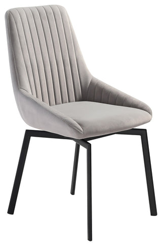 Esme Susie 7 Piece Dining Set With Gray Fabric Chairs