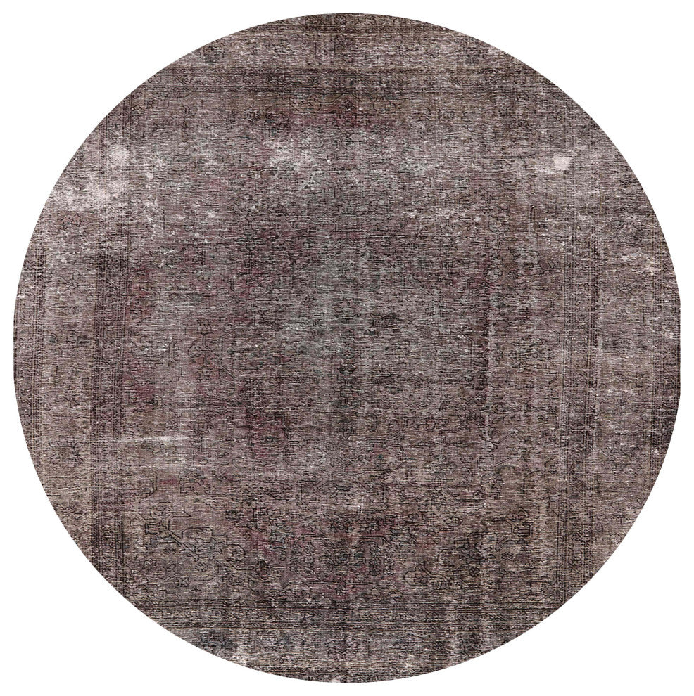 Ahgly Company Indoor Round Mid-Century Modern Area Rugs, 3' Round