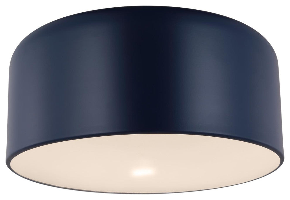 Malone Large Ceiling Flush Mount, Navy