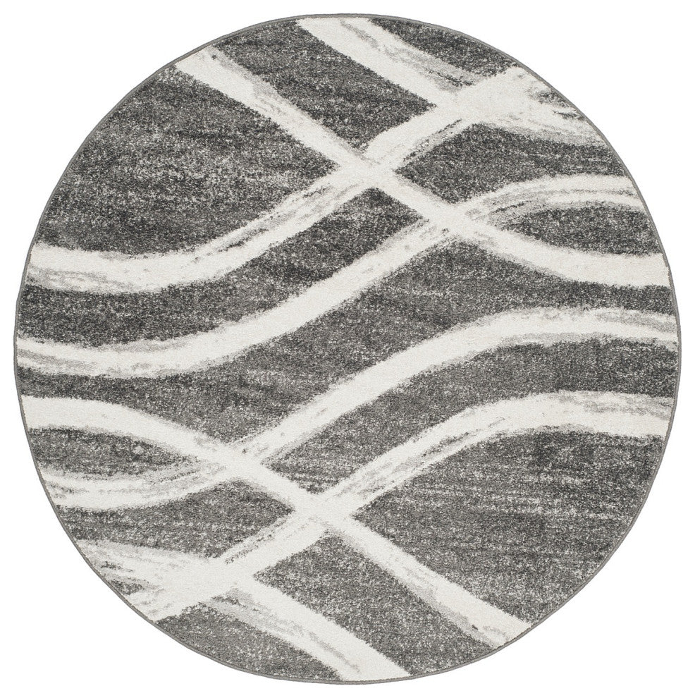 Safavieh Adirondack Adr125R Geometric Rug, Charcoal/Ivory, 11'0"x15'0"