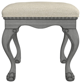 Butler Specialty Company, Ashford Upholstered 25.5"W Vanity Stool, Gray