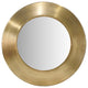 Sphere Iron Frame Mirror, Gold, 30" W x 2" D x 30" H