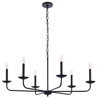 Living District LD812D42BK Cohen 42" Pendant, Black