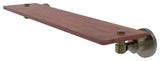 Washington Square 22" Solid Wood Shelf, Antique Brass