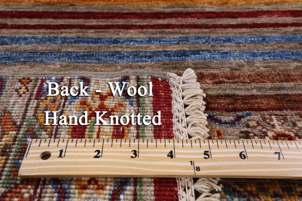 2' 8" X 3' 9" Hand Knotted Khorjin Super Kazak Wool Rug Q7587
